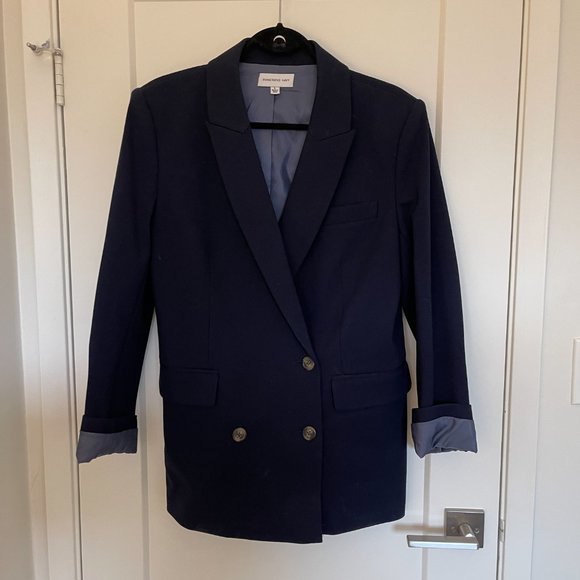 Something Navy Double Breasted Blazer - Picture 5 of 13